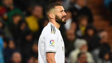 Benzema, en el Real Madrid-Barcelona.