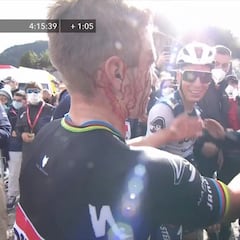 Victoria y caída para Evenepoel: “Tengo ganas de luchar”