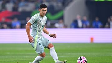 Jesus Angulo of Mexico during the game international friendly between Mexican National team (Mexico) and Canada at AT-T Stadium, on September 10, 2024, Arlington, Texas, United States.