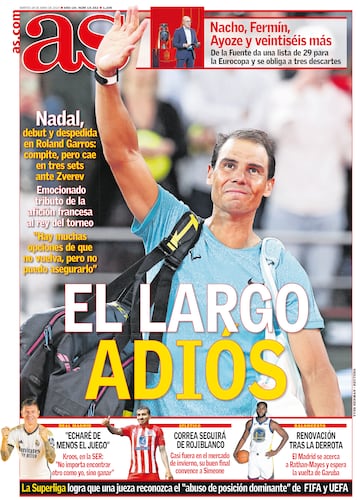 Rafa Nadal a través de las portadas de As