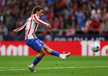 Griezmann marca el 3-0 al Sevilla. 