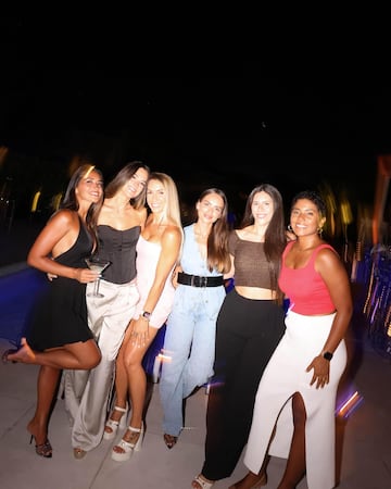 En la fiesta estuvieron presentes algunas amigas ¨ªntimas de Antonela Roccuzzo, esposa de Leo Messi.