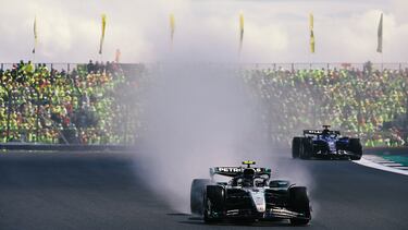 El piloto italiano, Andrea Kimi Antonelli, de Mercedes-AMG Petronas Formula One Team durante el Gran Premio de Gran Bretaña de F1.