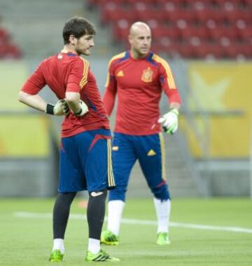 Iker Casillas y Reina.