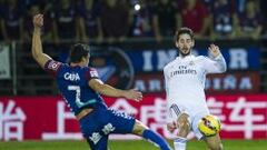 Isco recuperó 12 balones ante el Eibar, el que más del Madrid