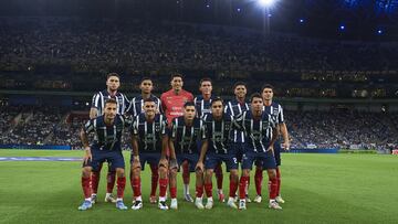 Monterrey team group during the 15th round match between Monterrey and Atlas as part of the Liga BBVA MX, Torneo Apertura 2024 at BBVA Bancomer Stadium on November 02, 2024 in Monterrey, Nuevo Leon, Mexico.