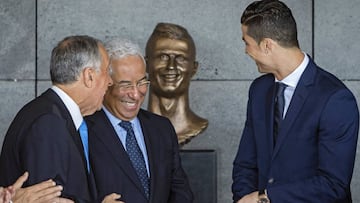 Cristiano Ronaldo puts a brave face on Madeira tribute