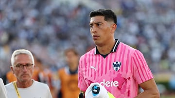 Soccer Football - FIFA Club World Cup - Group E - CF Monterrey v Inter Milan - Rose Bowl Stadium, Pasadena, California, U.S. - June 17, 2025 Monterrey's Esteban Andrada at half time IMAGN IMAGES via Reuters/Kiyoshi Mio