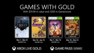 Anunciados los juegos gratis de Xbox Live Gold de diciembre de 2020 para Xbox Series y One