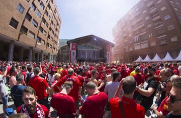 Ambiente de Champions en las calles de Madrid