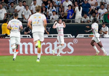 El 9 de la Juve celebra el tanto reivindicándose en un momento en el que su nombre suena para salir del equipo turinés.