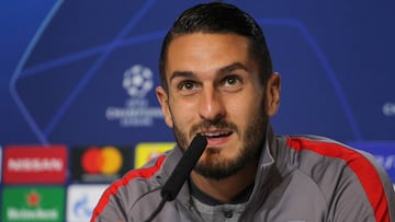 Koke of Atletico de Madrid during press conference Champions League, October 21th, in Wanda Metropolitano, Madrid, Spain.
 
 
 21/10/2019 ONLY FOR USE IN SPAIN