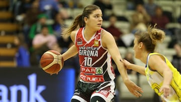 Marta Xargay, durante un partido con el Girona de la Liga Femenina Endesa