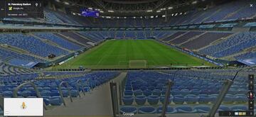 Street View del St- Petersburg Stadium. en Google Maps