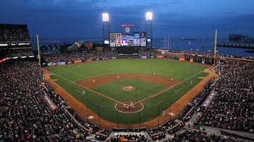 El pasto natural del hogar de los Giants añade frescura a una de las vistas más pacíficas de la MLB. Con la bahía de San Francisco de fondo, los aficionados pueden disfrutar del atardecer de california con una cerveza en la mano, un hot-dog en la otra y la vista puesta en el diamante.