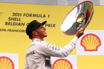 El 23 de agosto de 2015 Lewis Hamilton se proclama vencedor en el GP de Bélgica, será su sexta victoria de la temporada