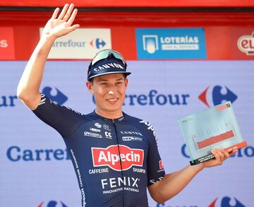 Jasper Philipsen, vencedor de la segunda etapa de La Vuelta a España 2021. 
