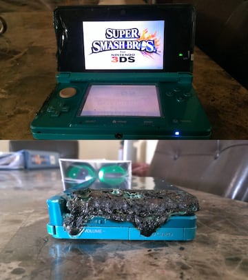 nintendo 3ds fuego incendio