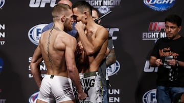 Conor McGregor y Max Holloway, cara a cara.