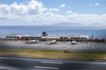 Vista general del Aeropuerto Internacional de Madeira que a partir del próximo día 29 de marzo llevará el nombre de Cristiano Ronaldo.