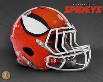 Cascos de NFL con la inspiración de Marvel y Stan Lee