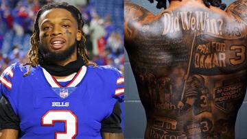 Damar Hamlin inmortaliza con un tatuaje el problema cardiaco que cambió su carrera en la NFL