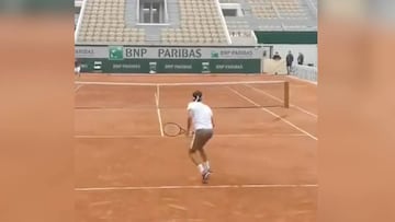 Federer y su magia: control inimaginable de esta bola