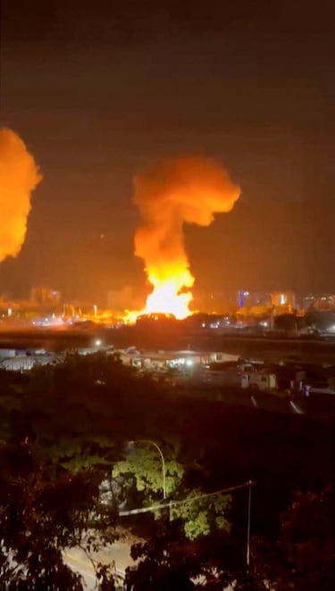 Así fue el momento exacto tras el ataque de Estados Unidos a Venezuela para la captura de Maduro. 