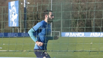 Entrenamiento Deportivo de La Coruña. antoñito corriendo