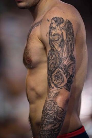 Parece que la moda de tatuarse ha calado hondo entre los participantes en las pruebas de natación. Las competiciones se han convertido en una pasarela de tatuajes 