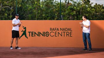 Rafa Nadal y Abel Matutes inauguran oficialmente el Rafa Nadal 
 Tennis Centre en Costa Mujeres, M&eacute;xico.