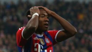 Alaba se lesiona los ligamentos de la rodilla y será baja 2 meses