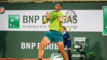25 May 2022, France, Paris: Spanish tennis player Rafael Nadal in action against France's Corentin Moutet during their men's singles match on day four of the Roland-Garros Open tennis tournament at the Court Philippe-Chatrier. Photo: Matthieu Mirville/ZUMA Press Wire/dpa
Matthieu Mirville/ZUMA Press Wir / DPA
25/05/2022 ONLY FOR USE IN SPAIN