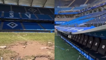 Ultras del Hamburgo destrozan el estadio tras los festejos por el ascenso a la Bundesliga