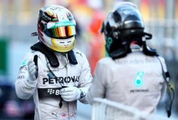 Lewis Hamilton y Nico Rosberg 