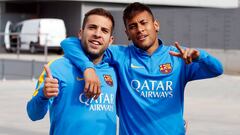 Jordi Alba y Neymar