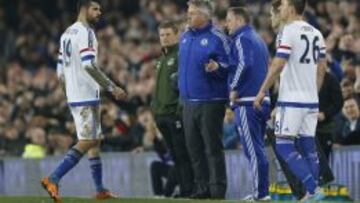Hiddink excusa a Diego Costa: "Los rivales le persiguieron"
