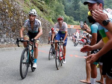 Mikel Landa durante la etapa.