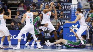 Walter Tavares, durantWalter Tavares, durante el partido entre el Real Madrid-Unicaja.