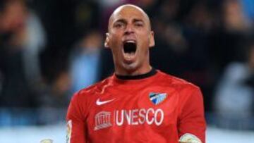 Willy Caballero, portero del M&aacute;laga CF,