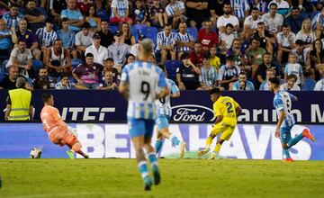 Marvin Park marcando este curso en La Rosaleda.