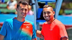 Tomic y Kyrgios, cuando jugaban juntos a dobles.