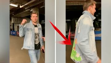"Graba aquí": el detalle de la cazadora de Doncic que enamora por igual a España y EE UU