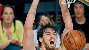 <b>MOMENTO SOÑADO. </b>Gasol jugará su primera final en la NBA.