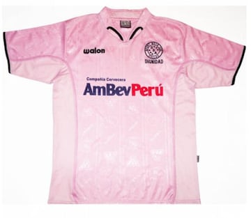 Peru's Sport Boys, from the port town of Callao, are another one of the few teams with a home pink kit. They go by the nickname Los Rosados, the Pinkies, in honour of the fact.