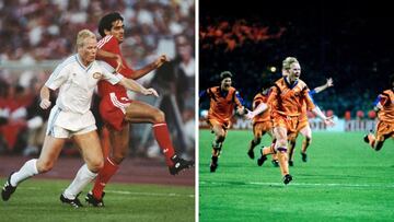 Ronald Koeman tambi¨¦n sum¨® dos copas de Europa con diferentes equipos. El holand¨¦s la gan¨® con el PSV (1988) y consigui¨® la que fue su segunda siendo protagonista al marcar el gol con el Barcelona ante la Sampdoria (1992)