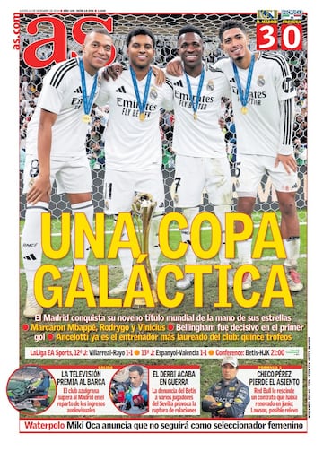 Las portadas de AS de diciembre