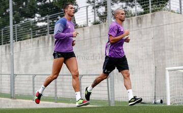 Cristiano Ronaldo (left) and Pepe are among a raft of regulars missing for Real, but Los Merengues have the personnel to overcome that.