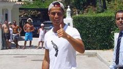 Cristiano no ha forzado su tobillo en vacaciones