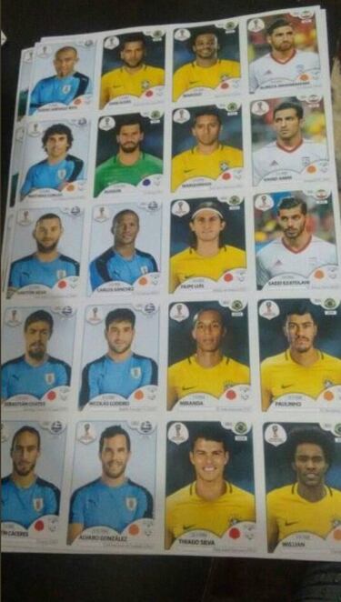 Las selecciones de Brasil y Uruguay.
